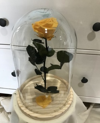 Rosa Preservada Amarilla Flor Miel | FLOR MIEL